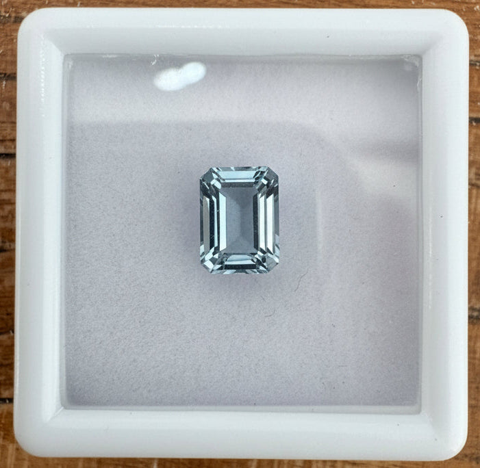 emerald-cut grey spinel for Palla Rings